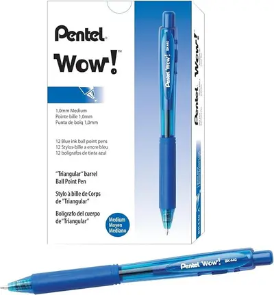 Boligrafo retractil Pentel Wow azul