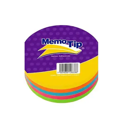 Notas Adhesivas Memo Tip forma circulo