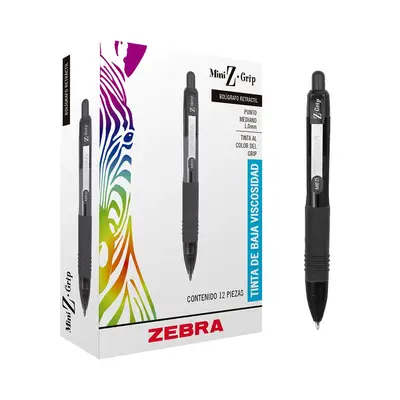 Bolígrafo retráctil ZEBRA Z Grip Mini