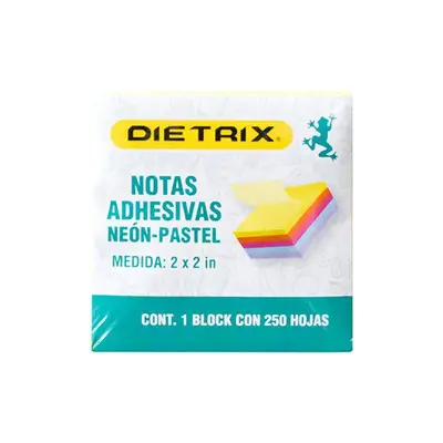 Notas adhesivas DIETRIX neón y pastel