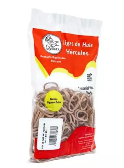 Ligas Hercules de hule natural no. 10