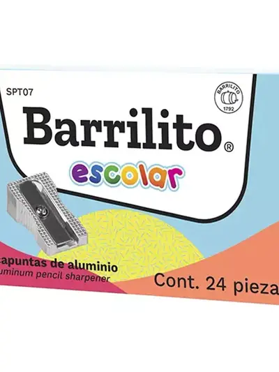 Sacapuntas metálico diagonal Barrilito