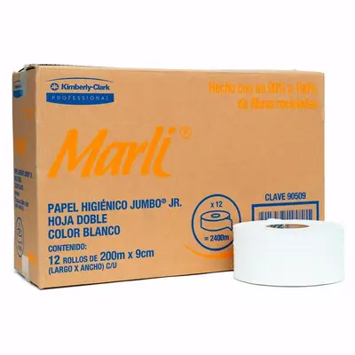 Papel Higiénico blanco Marli, caja