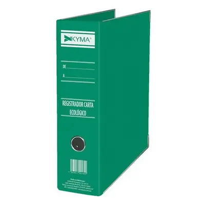 Registrador Verde Jaspeado Kyma Tamaño Carta