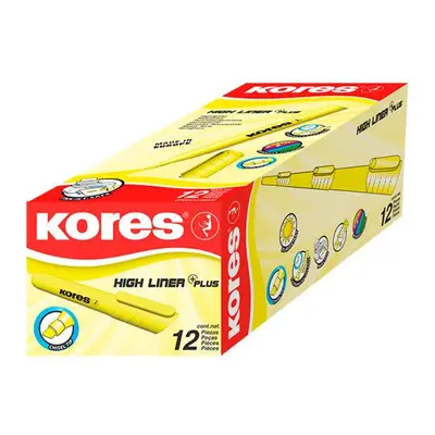 Resaltador High liner plus Kores, caja