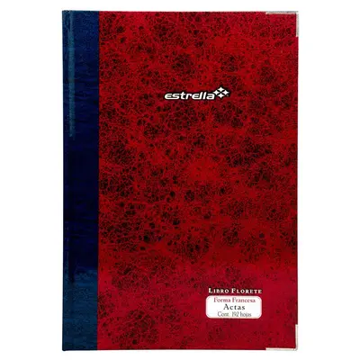 Libro Florete Actas Estrella Forma