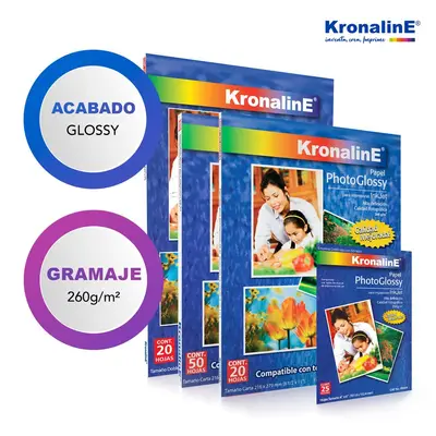 Papel fotografico Kronaline photo glossy