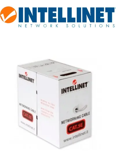 Bobina, Intellinet, 362344, Cat 5E Cca Utp 305M Solida Azul