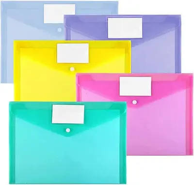 Sobre plástico para carpeta Oxford carta