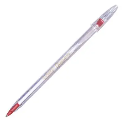 Bolígrafo BIC cristal diamante rojo