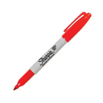 Marcador permanente Sharpie fino rojo