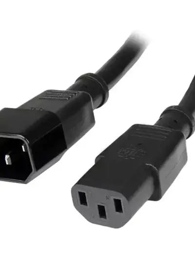 Cable de Corriente de 90CM de Extension - C14 a C13 - 14 Awg - 15A 125V - de Servicio Pesado - Startech.com Mod. PXT100143