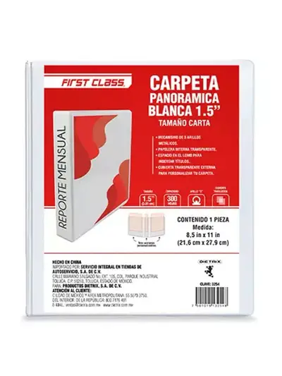 Carpeta de vinil carta DIETRIX 1.5 pulgadas