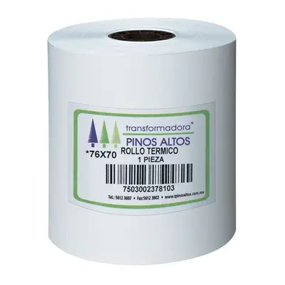 Rollo de papel térmico Pinos Altos 76 x