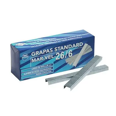 Grapas estándar 26/6 MarVel Pilot caja
